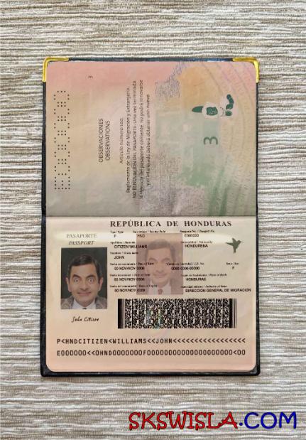 Honduras zdjęcie do paszportu pliki PSD, skan i fotografowany obraz